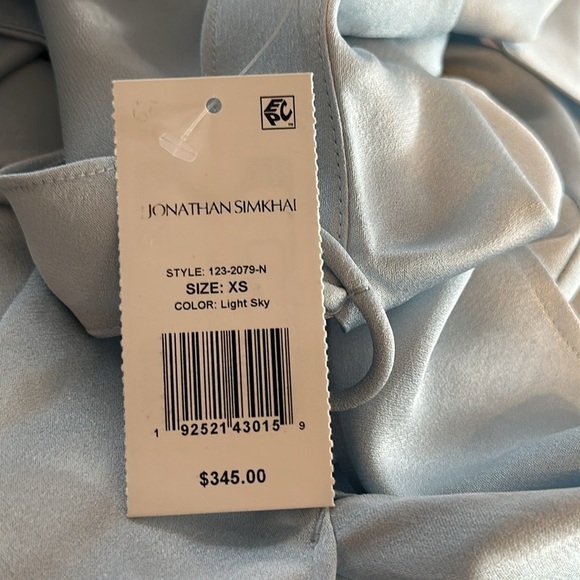 ❤️ Brand new with tags Jonathan Simkhai Diane off shoulder top in light sky - Picture 5 of 10